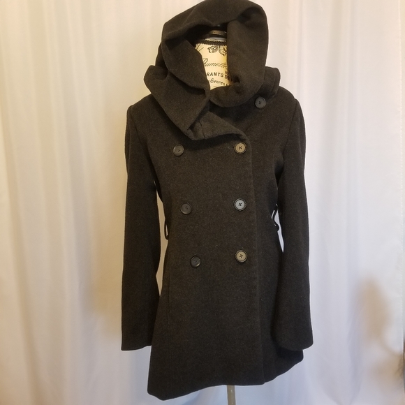 Banana Republic Jackets & Blazers - Banana Republic Long Hooded Women Coat Dark Grey M